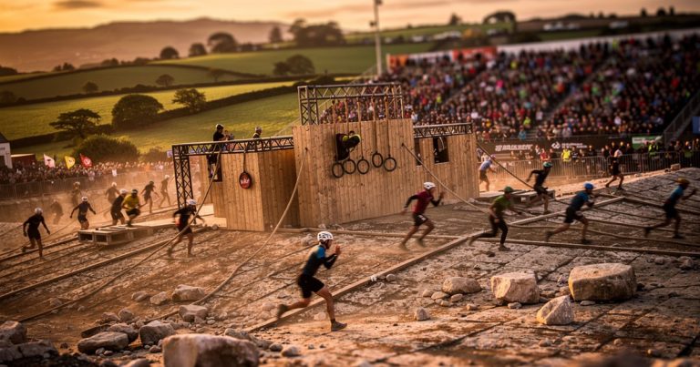 FISO OCR World Championships 2026 Limerick Ireland race course at sunset